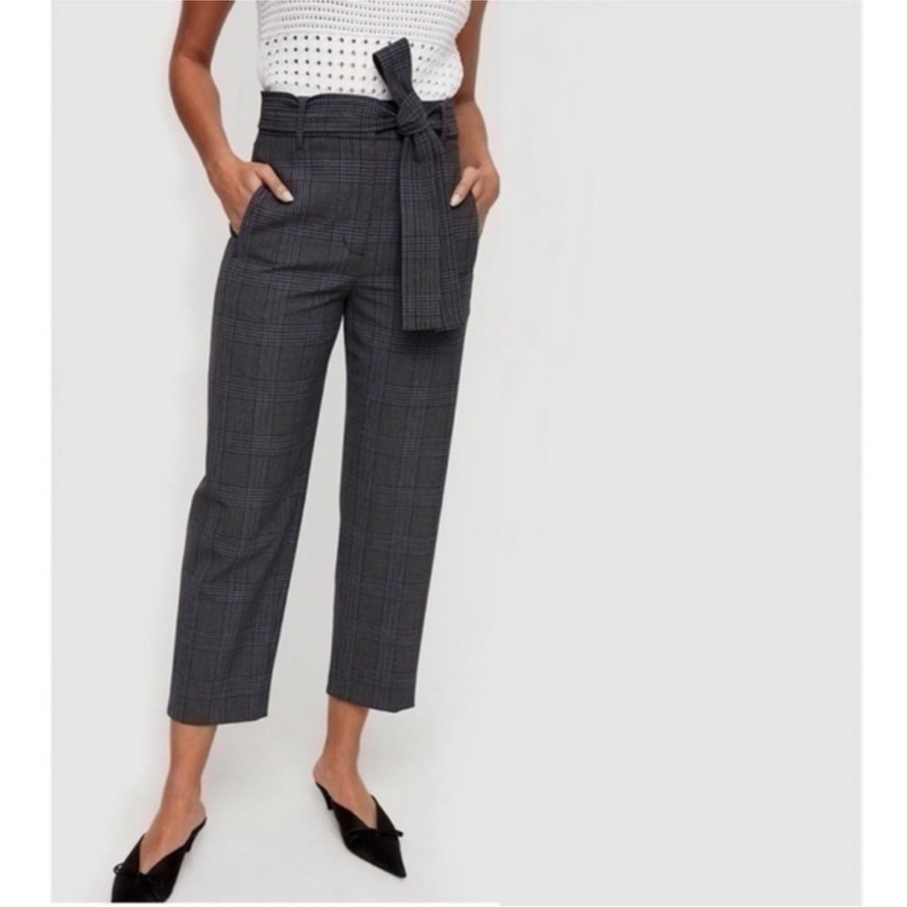 Wilfred Trousers High Rise Tie Front Belt Pants - Size 8